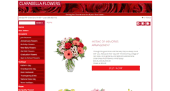 Desktop Screenshot of clarabellaflowers.com